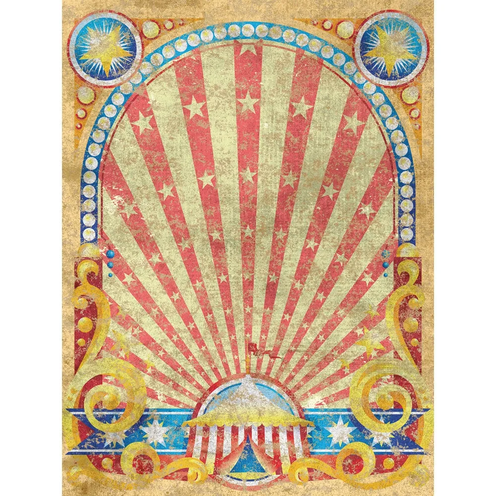 Circus Tent Star Printed Backdrop